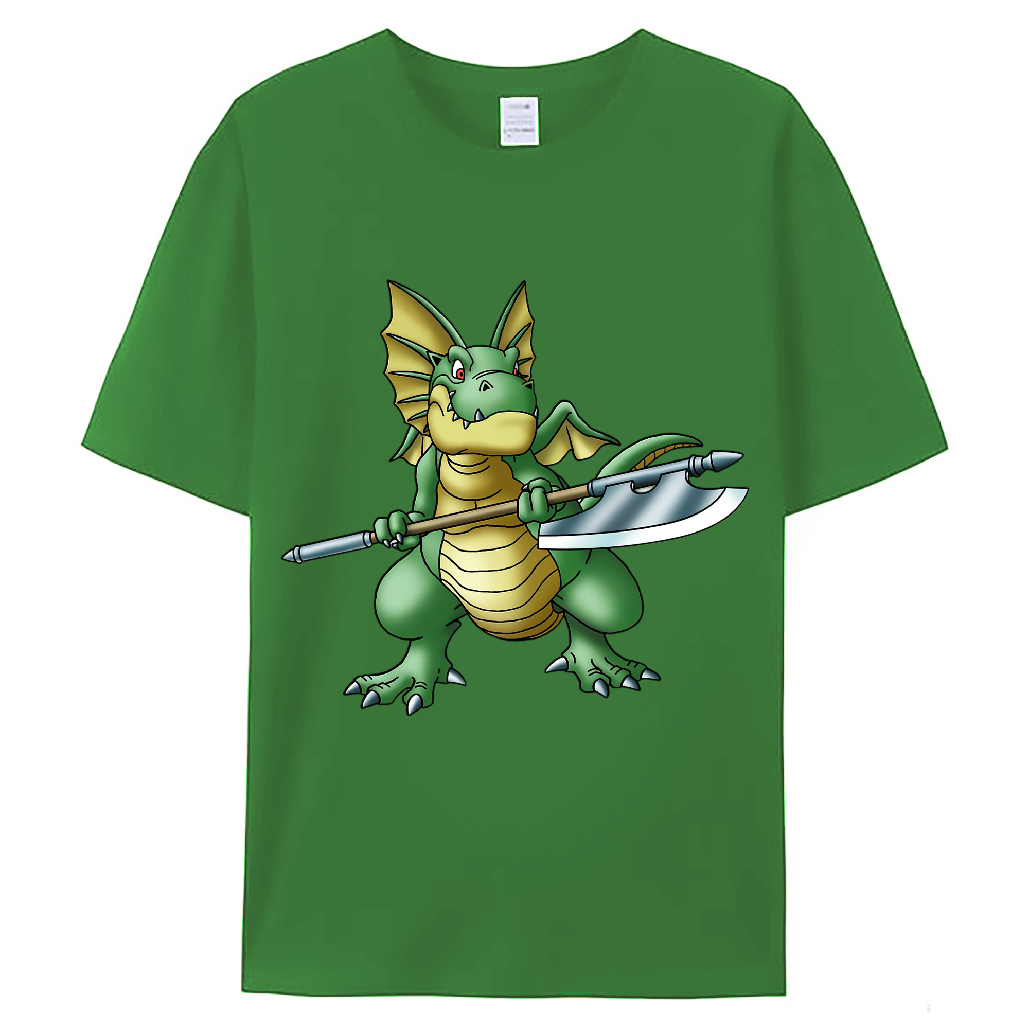 （画像用） ドラゴンクエスト Doragon Kuesuto Dragon Quest レディースカジュアルプリントTシャツ（綿100％）
